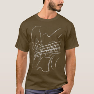 Elektrische Gitaarspeler Jazz Muziek Liefde Muzika T-shirt