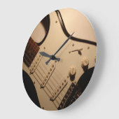 Elektrische gitaarwandklok grote klok (Hoek)