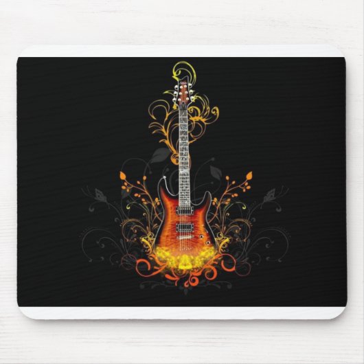 Elektrische gitar Mousepad Muismat (Voorkant)