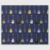 Elektrische gitaren cadeaupapier (Vlak)