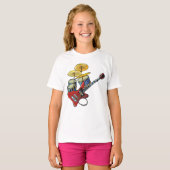 Elektrische gitaren en trommels t-shirt (Voorkant volledig)