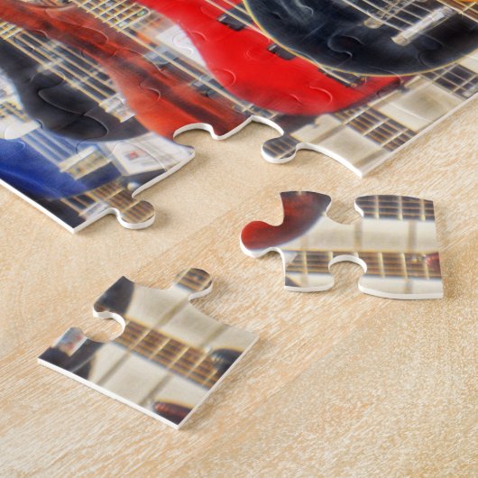 Elektrische gitaren Jigzaag Puzzle Legpuzzel (Zijkant)