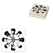 elektrische gitaren rubberstempel (Gestempeld)
