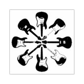 elektrische gitaren 	rubberstempel (Afrduk)