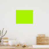 Elektrische groene Lime Color Ready om aan te pass Poster (Keuken)