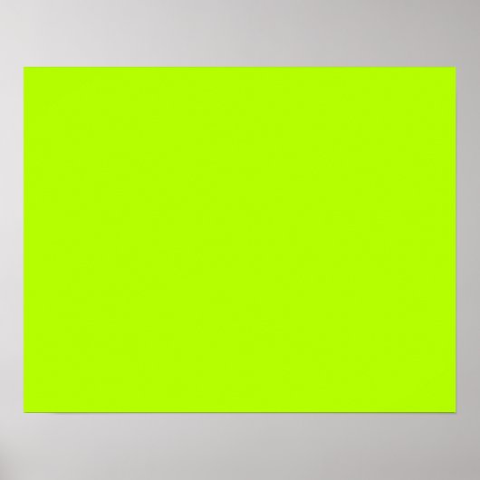 Elektrische groene Lime Color Ready om aan te pass Poster (Voorkant)