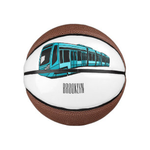 Elektrische illustratie van cartoon voor locomotie basketbal