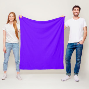 Elektrische Indigokleur Fleece Deken