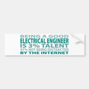 Elektrische ingenieur 3% Talent Bumpersticker