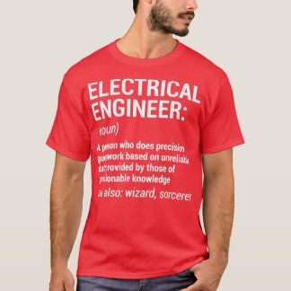 Elektrische ingenieur Definitie Funny Engineering  T-shirt