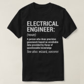 Elektrische ingenieur Definitie Funny Engineering T-shirt (Design voorkant)