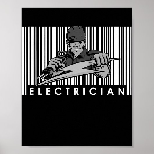 Elektrische ingenieur Lineman Job Electric Poster (Voorkant)