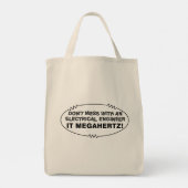 Elektrische ingenieur Megahertz Oval Tote Bag (Achterkant)