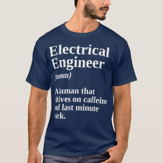 Elektrische ingenieursinzichten voor mannen, vader t-shirt