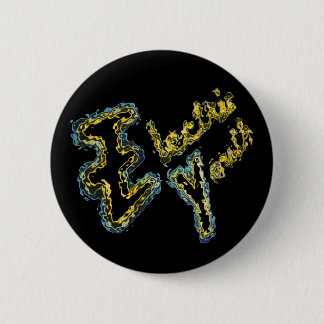 Elektrische jeugdpop ronde button 5,7 cm