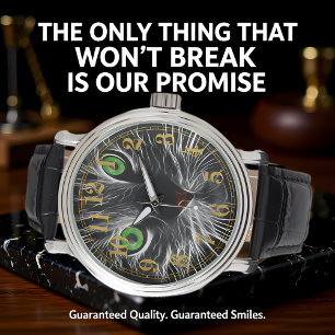 Elektrische kat genaamd Trill Horloge