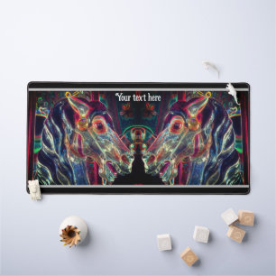 Elektrische kleuren Carrousel Horse Art gepersonal Bureaumat