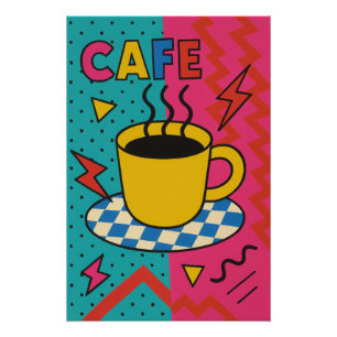 Elektrische koffie perfect poster