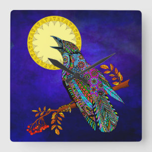 elektrische kraaiklok vierkante klok