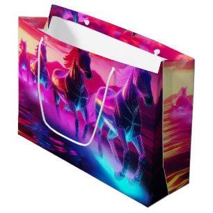 Elektrische kudde - Synthwave paarden Groot Cadeauzakje