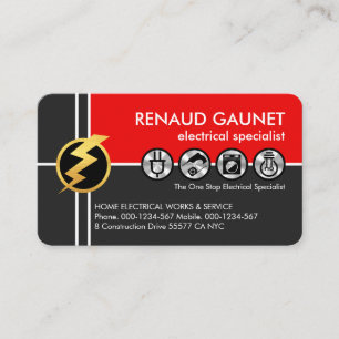 elektrische leidingen doorkruisen visitekaartje