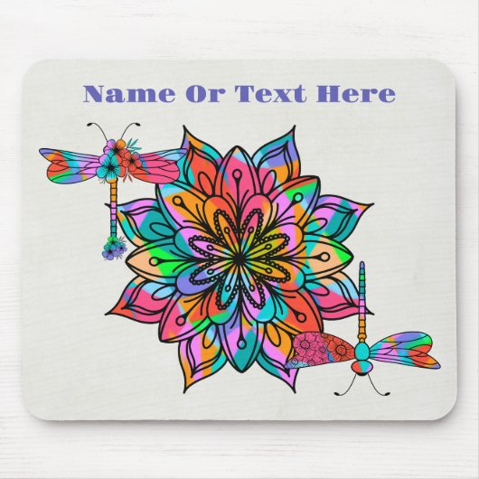 Elektrische libellen muismat (Voorkant)