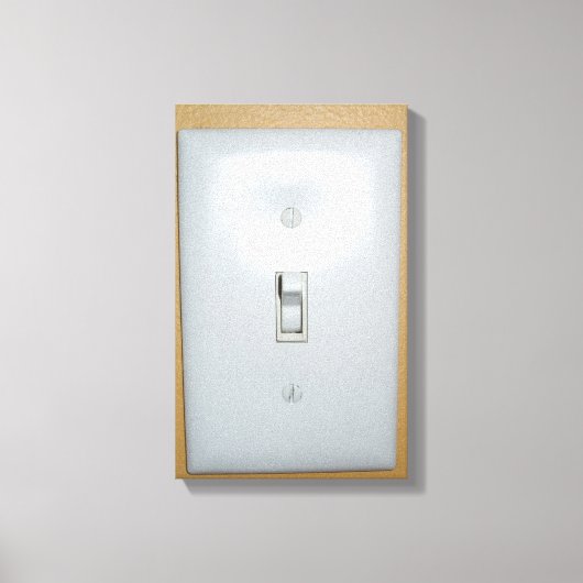 " elektrische" lichtschakelaar canvas afdruk (Voorkant)