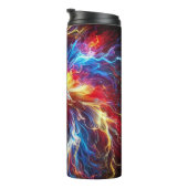 Elektrische Lightning heldere kleuren Thermosbeker (Geroteerd rechts)