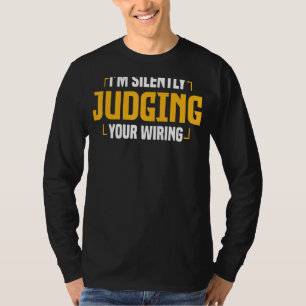 Elektrische Mannen voor mobiele technici T-shirt