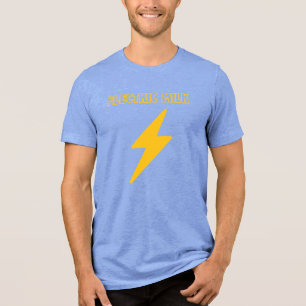 Elektrische Melk Bout & Blauw Tri-Blend Shirt