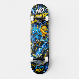 Elektrische Monster Skate Street Grafiek Geen Gren Skateboard