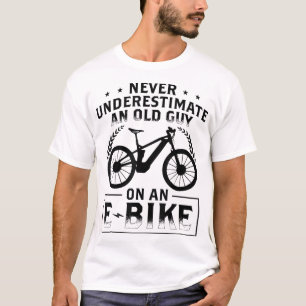 Elektrische mountainbike Pa E-bike fietsen T-shirt