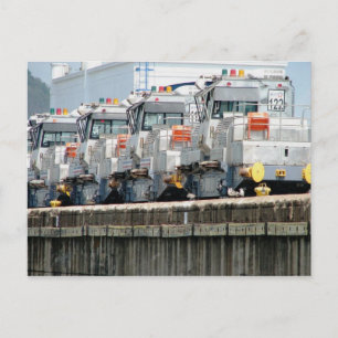 Elektrische "muiltjes", Pedro Miguel Locks, Panama Briefkaart