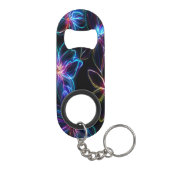 Elektrische Neon Bloem Radiantie Mini Flessenopener (Achterkant)