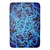 Elektrische neon Blue Tesla Coil Lightning Badmat (Voorkant Verticaal)
