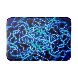 Elektrische neon Blue Tesla Coil Lightning Badmat