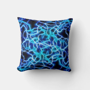 Elektrische neon Blue Tesla Coil Lightning Kussen