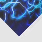 Elektrische neon Blue Tesla Coil Lightning Tissuepapier (Detail)