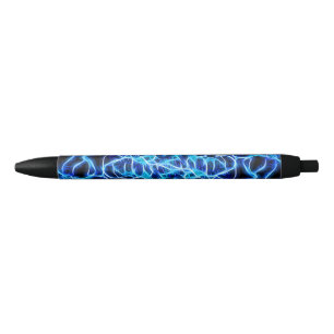Elektrische neon Blue Tesla Coil Lightning Zwarte Inkt Pen