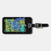 Elektrische oprit met Typografie Bagagelabel (Voorkant horizontaal)