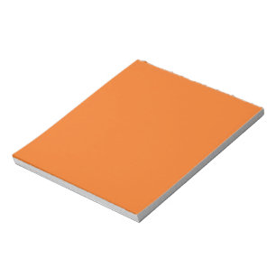 Elektrische Oranje vaste kleur Notitieblok