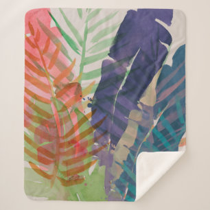 elektrische palmen sherpa deken