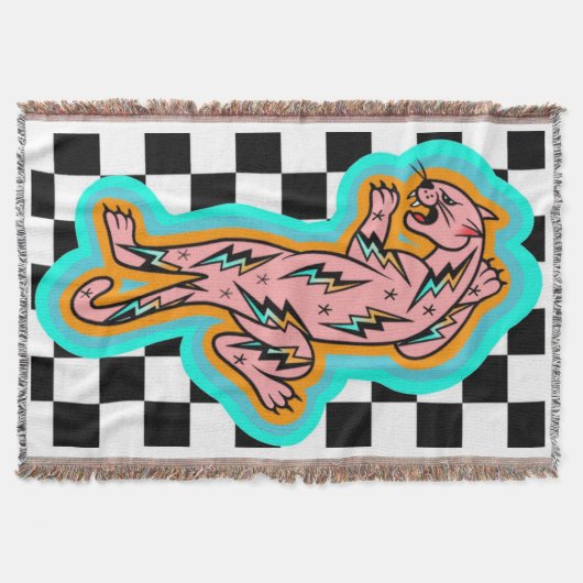 Elektrische panter gooien deken (Voorkant)