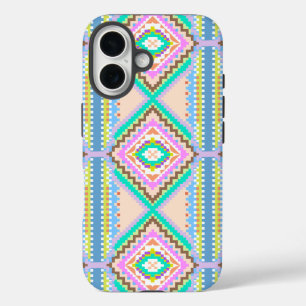 Elektrische Pastel Droom Kaleidoscoop iPhone 16 Hoesje