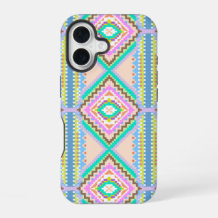 Elektrische Pastel Droom Kaleidoscoop iPhone 16 Hoesje