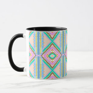 Elektrische Pastel Droom Kaleidoscoop Mok