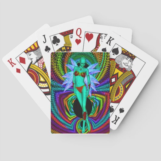 Elektrische Pixie Pokerkaarten (Achterkant)