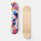 Elektrische Pop: Neon Roze Skateboards (Voorkant)