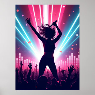 Elektrische Pop Vibes Poster