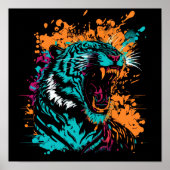 Elektrische Predator; Roaring Tiger Poster (Voorkant)